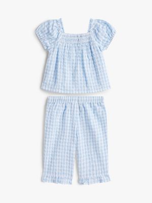 Детские брюки Tommy Hilfiger Babies' Gingham Top & Pant Set — фото 2