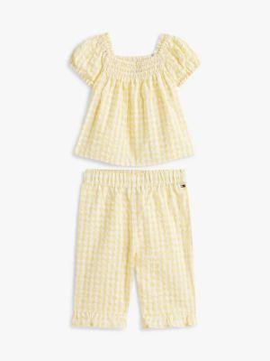 Babies' Gingham Top & Pant Set