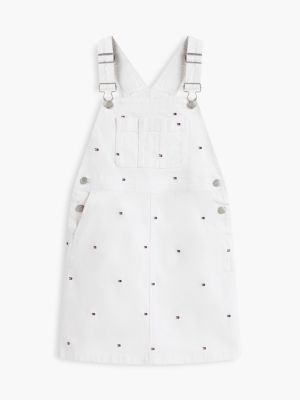 Детские платья Tommy Hilfiger Kids' Allover Flag Denim Overall Dress — фото 5