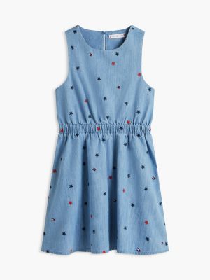 Tommy Hilfiger Kids' Allover Star Chambray Dress — фото 6