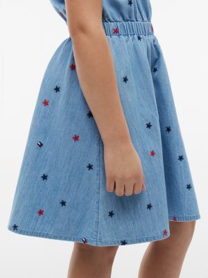 Tommy Hilfiger Kids' Allover Star Chambray Dress — фото 3