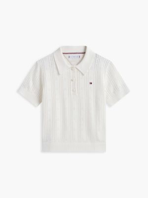 Детские топы Tommy Hilfiger Kids' Pointelle Polo — фото 5