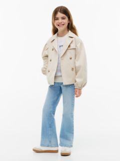 Kids' Striped Balloon-Sleeve Sweater — Ivory Silk 2