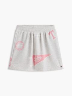 Kids' Allover Varsity Logo Sweatskirt — Grey Heather 5