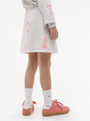 Tommy Hilfiger Kids' Allover Varsity Logo Sweatskirt — фото 4