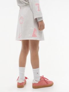 Kids' Allover Varsity Logo Sweatskirt — Grey Heather 4