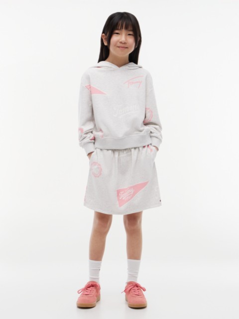 Tommy Hilfiger Kids' Allover Varsity Logo Sweatskirt