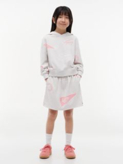 Kids' Allover Varsity Logo Sweatskirt — Grey Heather 1