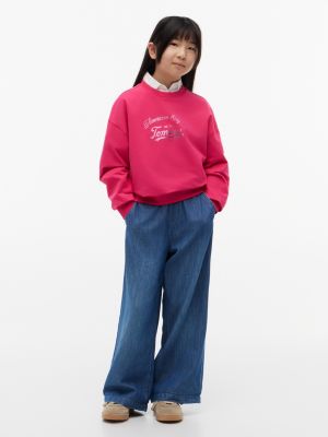 Детские худи Tommy Hilfiger Kids' Foil Script Tommy Logo Sweatshirt — фото 2
