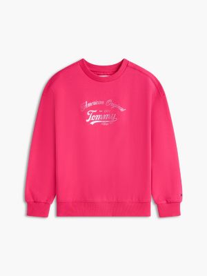 Детские худи Tommy Hilfiger Kids' Foil Script Tommy Logo Sweatshirt — фото 5