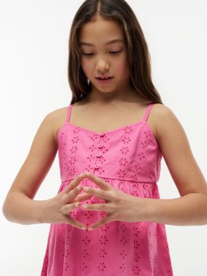 Tommy Hilfiger Kids' Embroidered Eyelet Dress — фото 2
