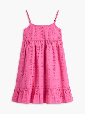 Tommy Hilfiger Kids' Embroidered Eyelet Dress — фото 5