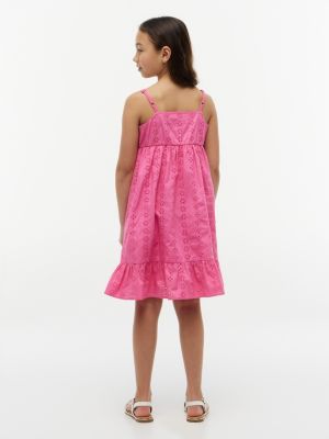 Tommy Hilfiger Kids' Embroidered Eyelet Dress — фото 4