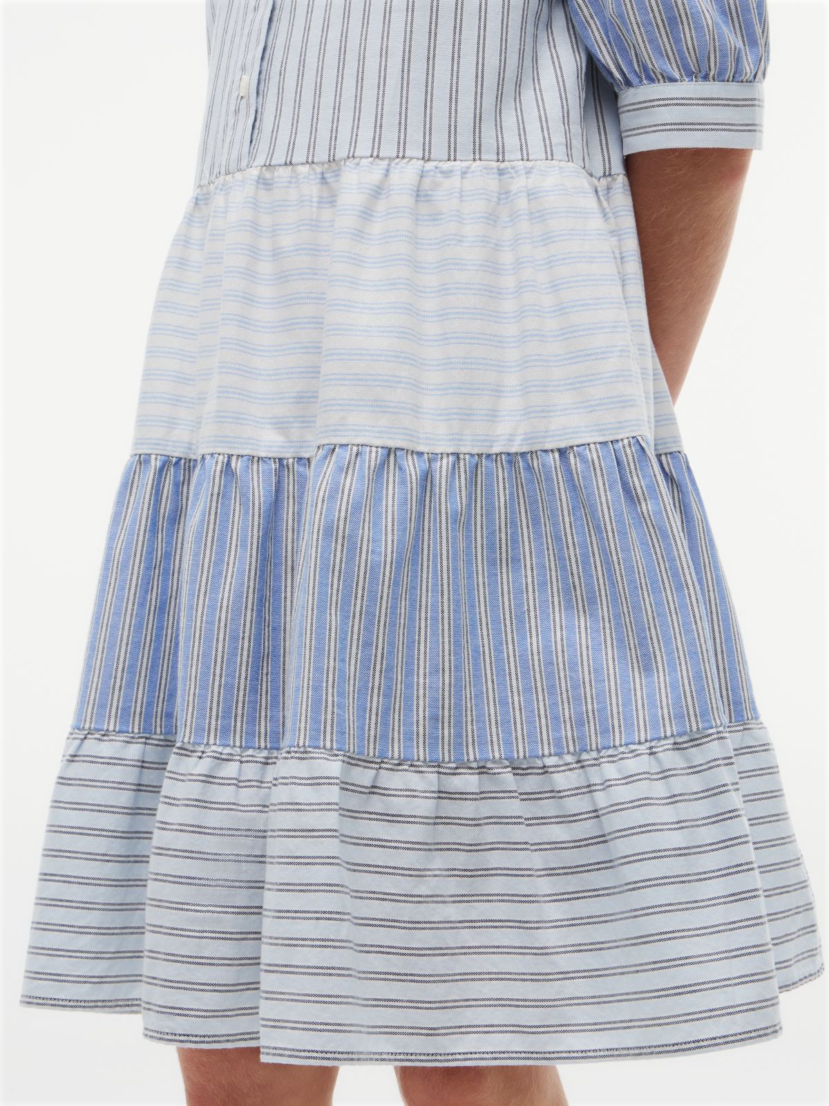 Kids' Mixed Stripe Shirtdress — Mixed Stripe