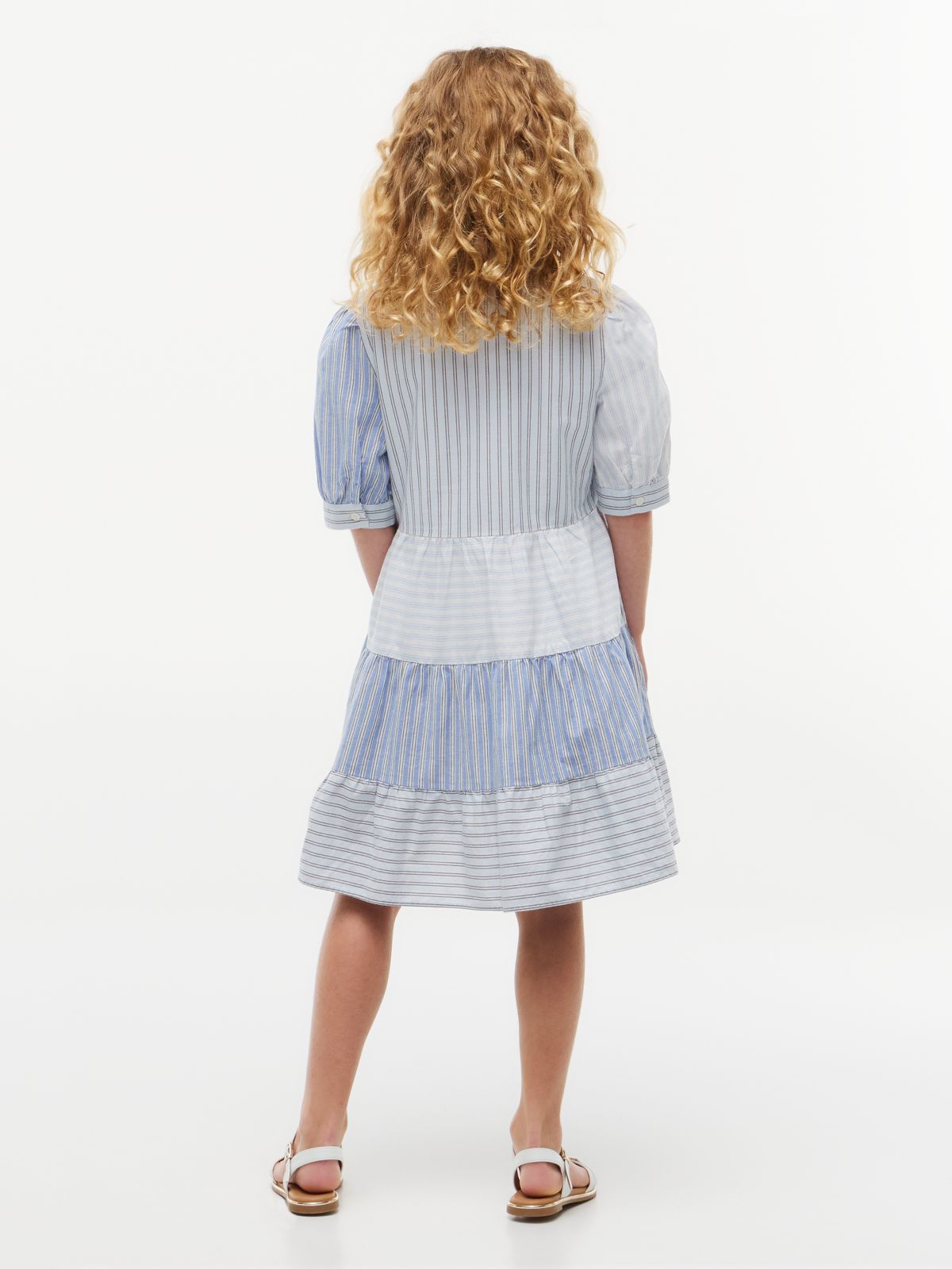 Kids' Mixed Stripe Shirtdress — Mixed Stripe