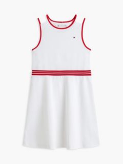 Kids' Sleeveless Skater Dress — Optic White 5