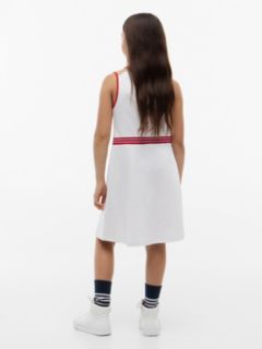 Kids' Sleeveless Skater Dress — Optic White 4