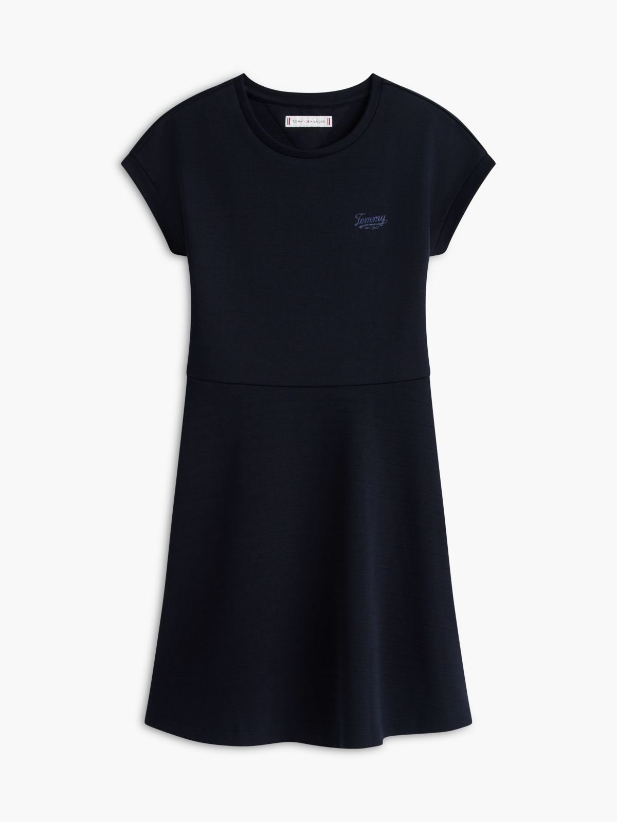 Kids' Skater Interlock Dress — Navy Blue