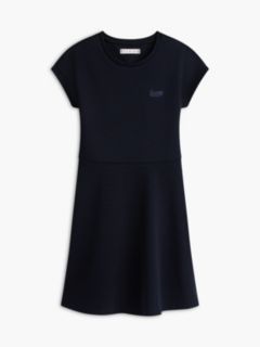 Kids' Skater Interlock Dress — Navy Blue 5