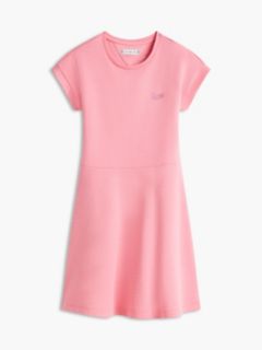 Kids' Skater Interlock Dress — Rosey Pink 5