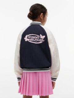 Kids' Butterfly Logo Bomber — Navy Blue 4