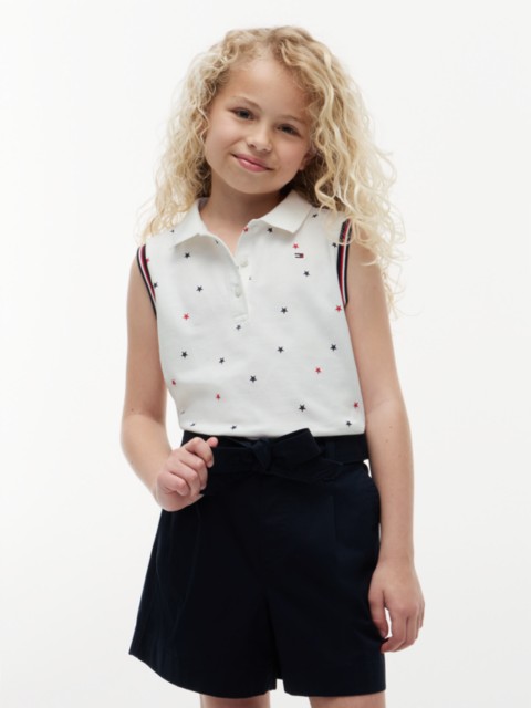 Детские свитеры Tommy Hilfiger Kids' Star Print Sleeveless Stretch Polo