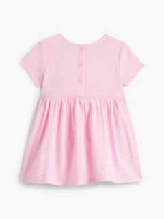 Babies' Tommy Logo Dress — Classic Pink 2