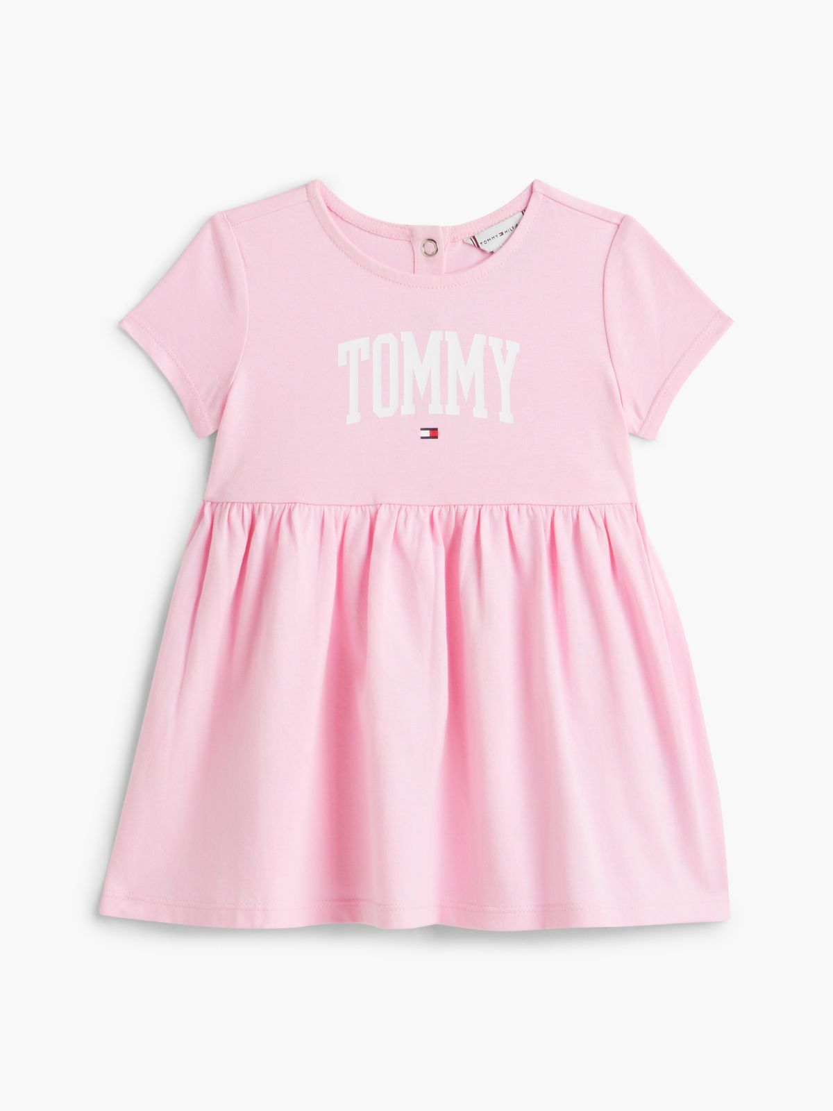 Babies' Tommy Logo Dress — Classic Pink