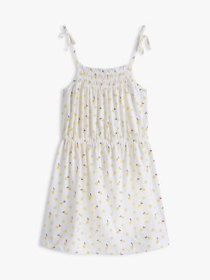 Tommy Hilfiger Kids' Lemon Print Smocked Sundress — фото 5