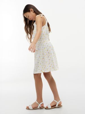 Tommy Hilfiger Kids' Lemon Print Smocked Sundress — фото 3
