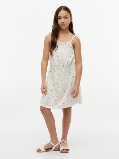 Tommy Hilfiger Kids' Lemon Print Smocked Sundress