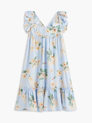 Tommy Hilfiger Kids' Floral Print Ruffle Dress — фото 5