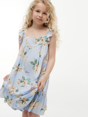 Tommy Hilfiger Kids' Floral Print Ruffle Dress — фото 3