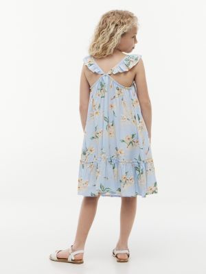 Tommy Hilfiger Kids' Floral Print Ruffle Dress — фото 4
