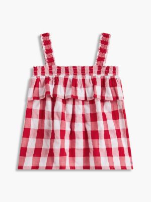 Детские брюки Tommy Hilfiger Kids' Gingham Top & Short Set — фото 5
