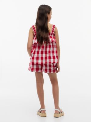 Детские брюки Tommy Hilfiger Kids' Gingham Top & Short Set — фото 4