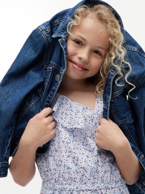 Tommy Hilfiger Kids' Floral Print Ruffle-Trim Dress — фото 2