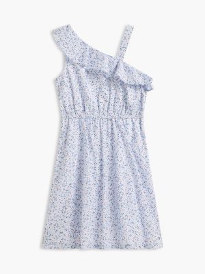 Tommy Hilfiger Kids' Floral Print Ruffle-Trim Dress — фото 6