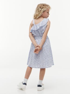 Tommy Hilfiger Kids' Floral Print Ruffle-Trim Dress — фото 5