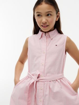 Tommy Hilfiger Kids' Sleeveless Belted Shirtdress — фото 2