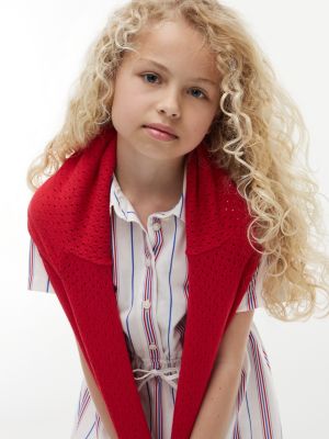 Tommy Hilfiger Kids' Stripe Shirtdress — фото 3
