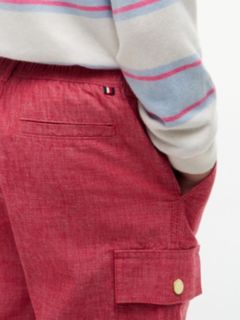 Kids' Stretch Chino Cargo Jogger — Ruby Rhubarb 3