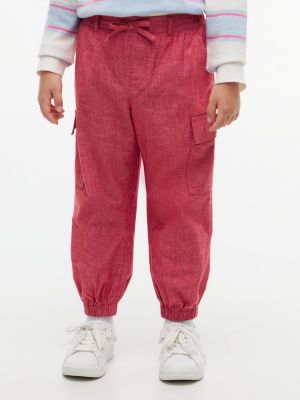 Kids' Stretch Chino Cargo Jogger, Ruby Rhubarb