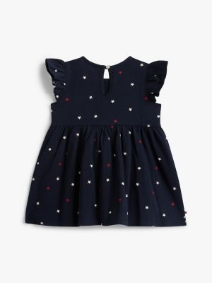 Tommy Hilfiger Babies' Star Print Flutter-Sleeve Dress — фото 2