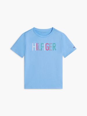 Детские футболки Tommy Hilfiger Kids' Sequin Hilfiger Logo T-Shirt — фото 5