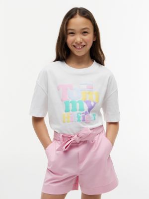 Kids' Tommy Puff Print T-Shirt, Optic White