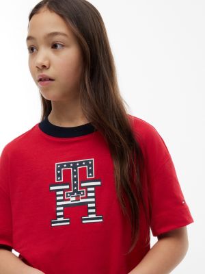 Детские футболки Tommy Hilfiger Kids' Star & Stripe Monogram T-Shirt — фото 3