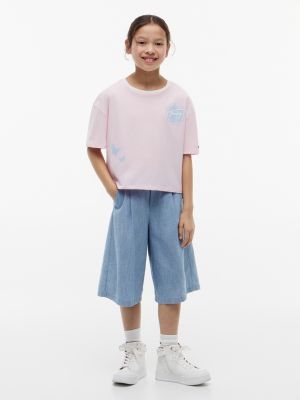 Детские футболки Tommy Hilfiger Kids' Butterfly Tommy Logo T-Shirt — фото 2