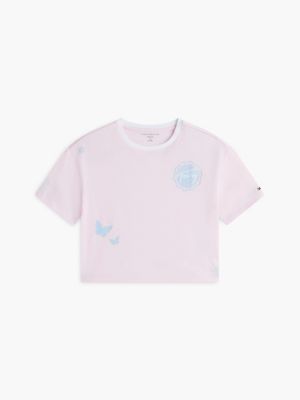 Детские футболки Tommy Hilfiger Kids' Butterfly Tommy Logo T-Shirt — фото 5