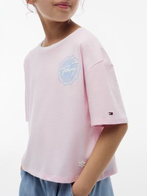 Детские футболки Tommy Hilfiger Kids' Butterfly Tommy Logo T-Shirt — фото 3